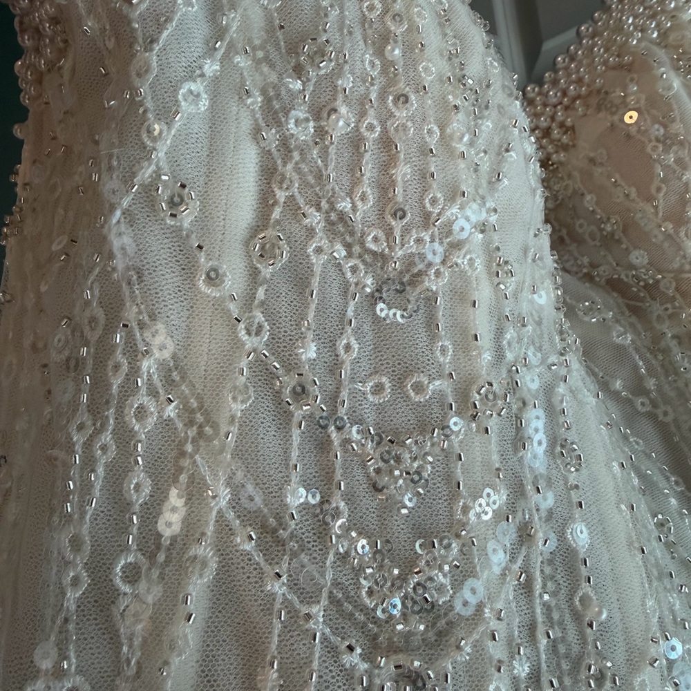 Watters Fancy Beaded Sequin Mini Dress - Picture 5 of 12
